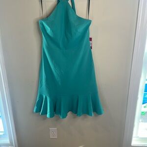 Vince Camuto Turquoise Backless Dress